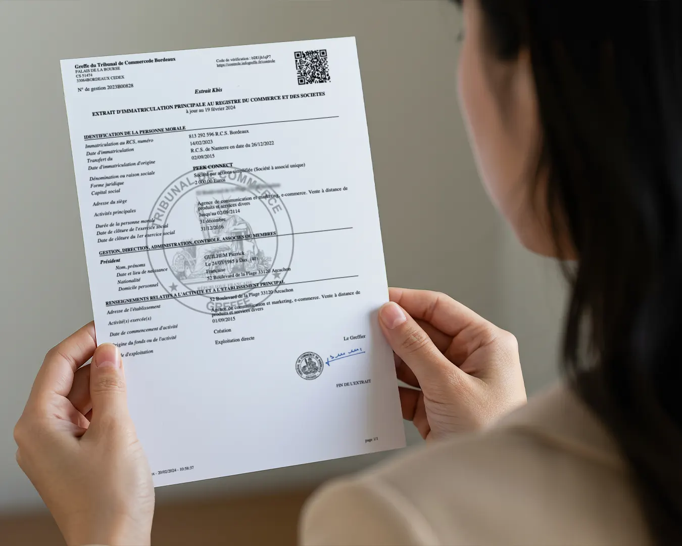 Extrait kbis