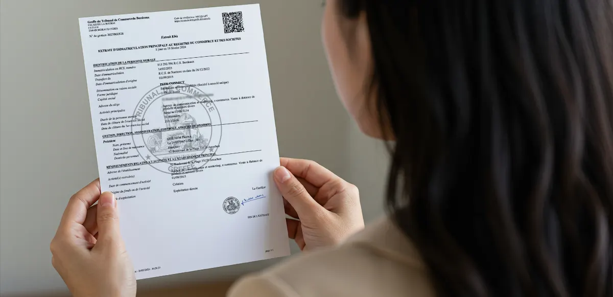 Extrait kbis